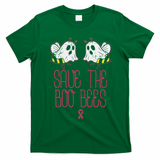 Save The Boobees Boo Bees Breast Cancer Halloween T-Shirt - Irish Green