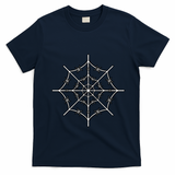Spider Web Barbed Wire T-Shirt - Navy Blue