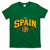 SPAIN World Soccer Fan EST 1492 Vintage T-Shirt - Irish Green