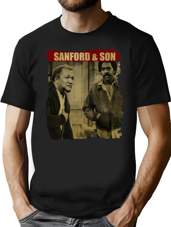 Sanford And Son - Retro Style Black T-Shirt - Black