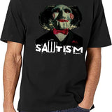 Sawtism Essential Black T-Shirt - White