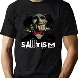 Sawtism Essential Black T-Shirt - Green