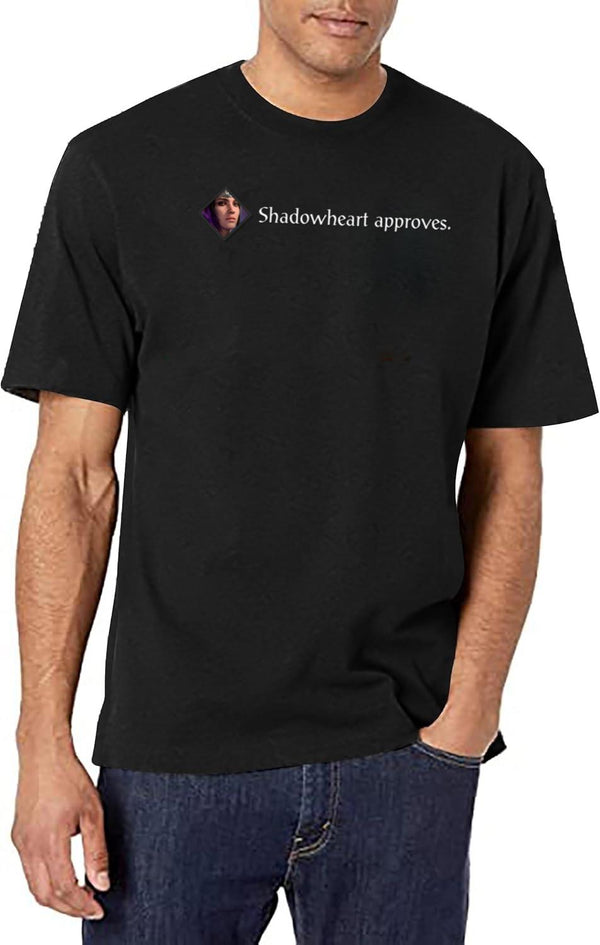 Shadowheart Approves Black T-Shirt - White
