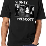 Sidney-Prescott-Horror-Punk-Scream Classic Black T-Shirt - White