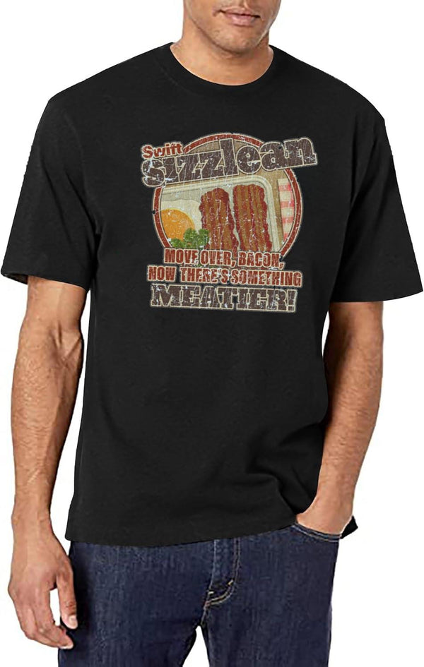 Sizzlean 1977 Black T-Shirt - White