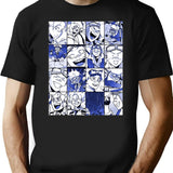 Special Present Oboro Shirakumo Collage Color Version Gift Movie Fans Black T-Shirt - Black