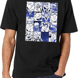 Special Present Oboro Shirakumo Collage Color Version Gift Movie Fans Black T-Shirt - White
