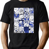 Special Present Oboro Shirakumo Collage Color Version Gift Movie Fans Black T-Shirt - Green