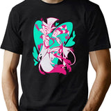 Stolas And Blitzo Valentines - Helluva Boss Black T-Shirt - Green