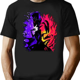 Stolas and Blitzo Inner Desires - Helluva Boss Photographic Print Black T-Shirt - Black
