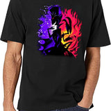 Stolas and Blitzo Inner Desires - Helluva Boss Photographic Print Black T-Shirt - White