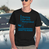Swing for The Retarded June 6th 1982 Committee Black T-Shirt - Navy