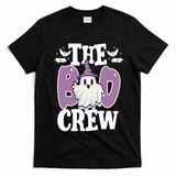 The Boo Crew Cute Halloween Ghost T-Shirt - Black