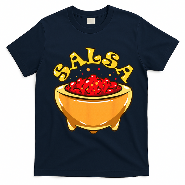 Tortilla Chips And Salsa Funny Matching Halloween Costumes T-Shirt - Navy Blue