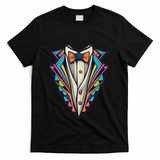 Tuxedo Costume Cute Colorful Tux. T-Shirt - Black