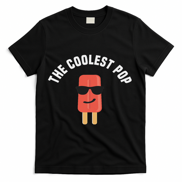 The Coolest Pop Dad Fathers Day Gift T-Shirt - Black