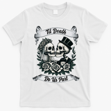Til Death Do Us Part Skeleton Bride & Groom Marriagewedding T-Shirt - White
