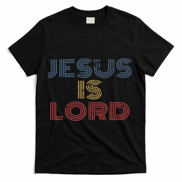 Tell Everyone About Jesus Christ S Jesus Is Lord Cool Christian Worship T-Shirt - Black