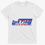 Two Fiddy 1776-2026 Vintage Americana Graphic Apparel T-Shirt - White