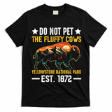 The Fluffy Cows Yellowstone National Park T-Shirt - Black