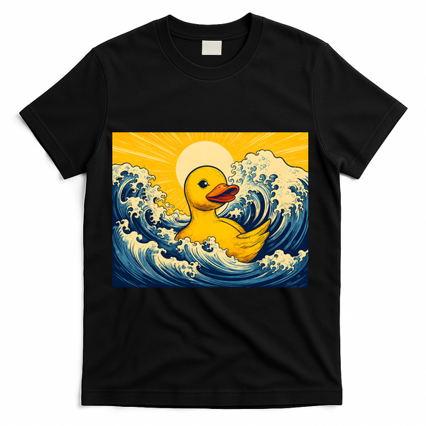 The Great Duck Off Kanagawa T-Shirt - Black