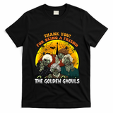 The Golden Ghouls Vintage Halloween Spooky Golden T-Shirt - Black