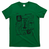 Thriller Horror And Cat Coraline Aesthetic T-Shirt - Irish Green