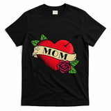 Tattoo Heart Mom T-Shirt - Black