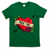 Tattoo Heart Mom T-Shirt - Green