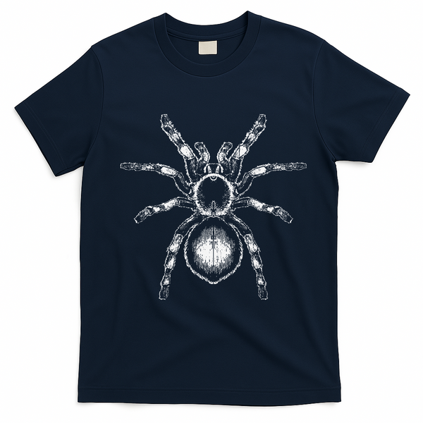 Tarantula Huge Spider Phobia Halloween Costume Arachnophobia T-Shirt - Navy Blue