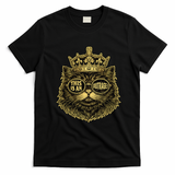 This Is An Outrage Funny Princess Cat Donut Gold T-Shirt - Black