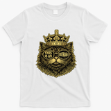 This Is An Outrage Funny Princess Cat Donut Gold T-Shirt - White