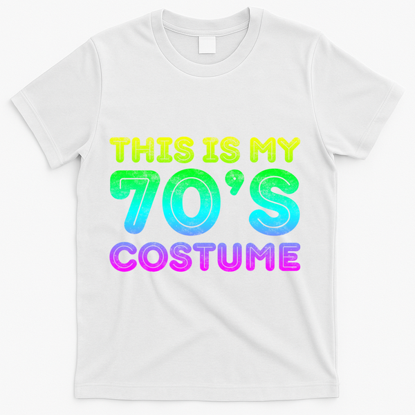 This Is My 70s Costume, 1970s Party T-Shirt - White