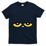 This Is My Book Character Costume Blue Cat Reading Day T-Shirt - Navy