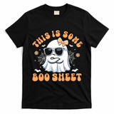 This Is Some Boo Sheet Cute Ghost Halloween T-Shirt - Black