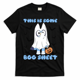 This Is Some Boo Sheet Funny Cute Dog Ghoul Halloween T-Shirt - Black