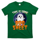This Is Some Boo Sheet Funny Halloween Ghost T-Shirt - Irish Green