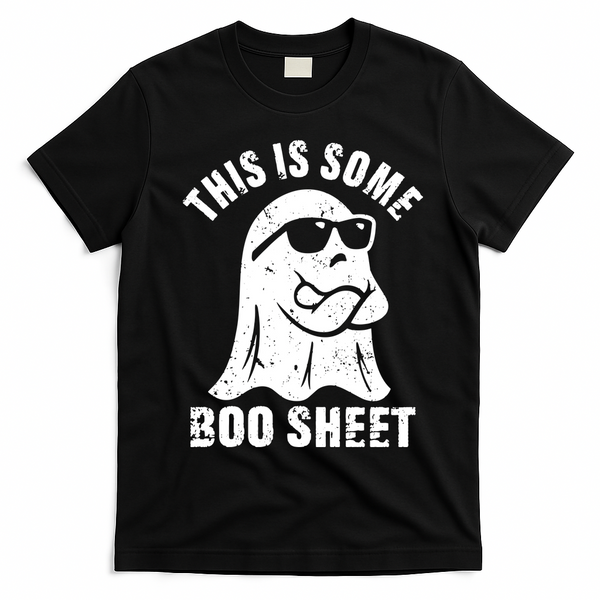 This Is Some Boo Sheet Halloween Ghost Funny Gift T-Shirt - Black