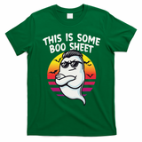 This Is Some Boo Sheet Funny Retro Halloween Ghost T-Shirt - Irish Green