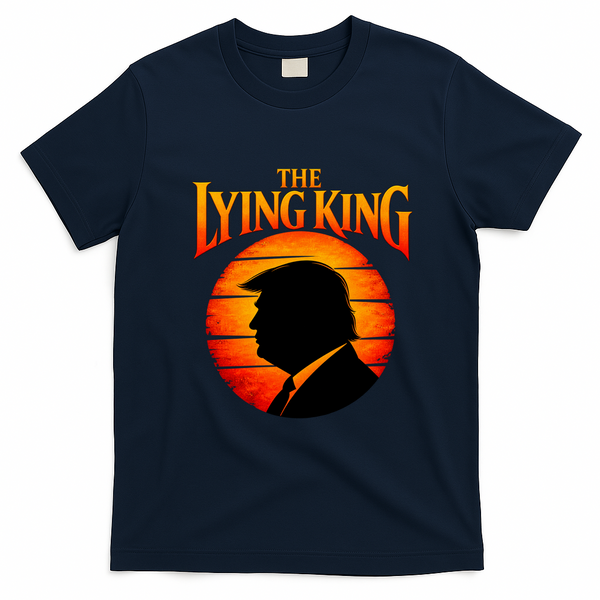 The Lying King Trump T-Shirt - Navy Blue