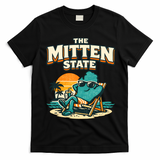 The Mitten State Funny Chillin T-Shirt - Black