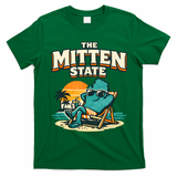 The Mitten State Funny Chillin T-Shirt - Irish Green