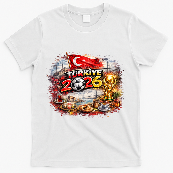 TURKIYE North America Soccer Tournament 2026 T-Shirt - White