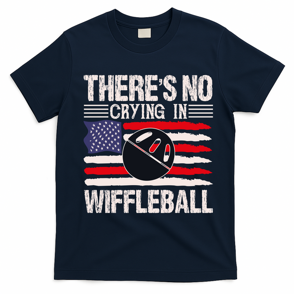 There's No Crying In Wiffleball T-Shirt - Navy Blue