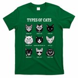 Types Of Cats T-Shirt - Irish Green