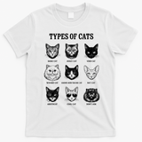Types Of Cats T-Shirt - White