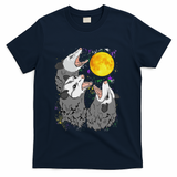 Three Opossum Dead Moon Possum Gifts Costumes T-Shirt - Navy