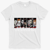 The Of Fall Vintage Scary Horror Movie Halloween Autumn T-Shirt - White