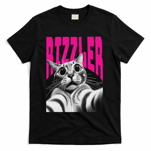 The Og Rizzmaxxer Rizz Funny Rizzler Cat Selfie T-Shirt - Black