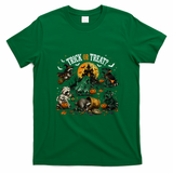 Trick Or Treat Raccoons Halloween Funny T-Shirt - Irish Green
